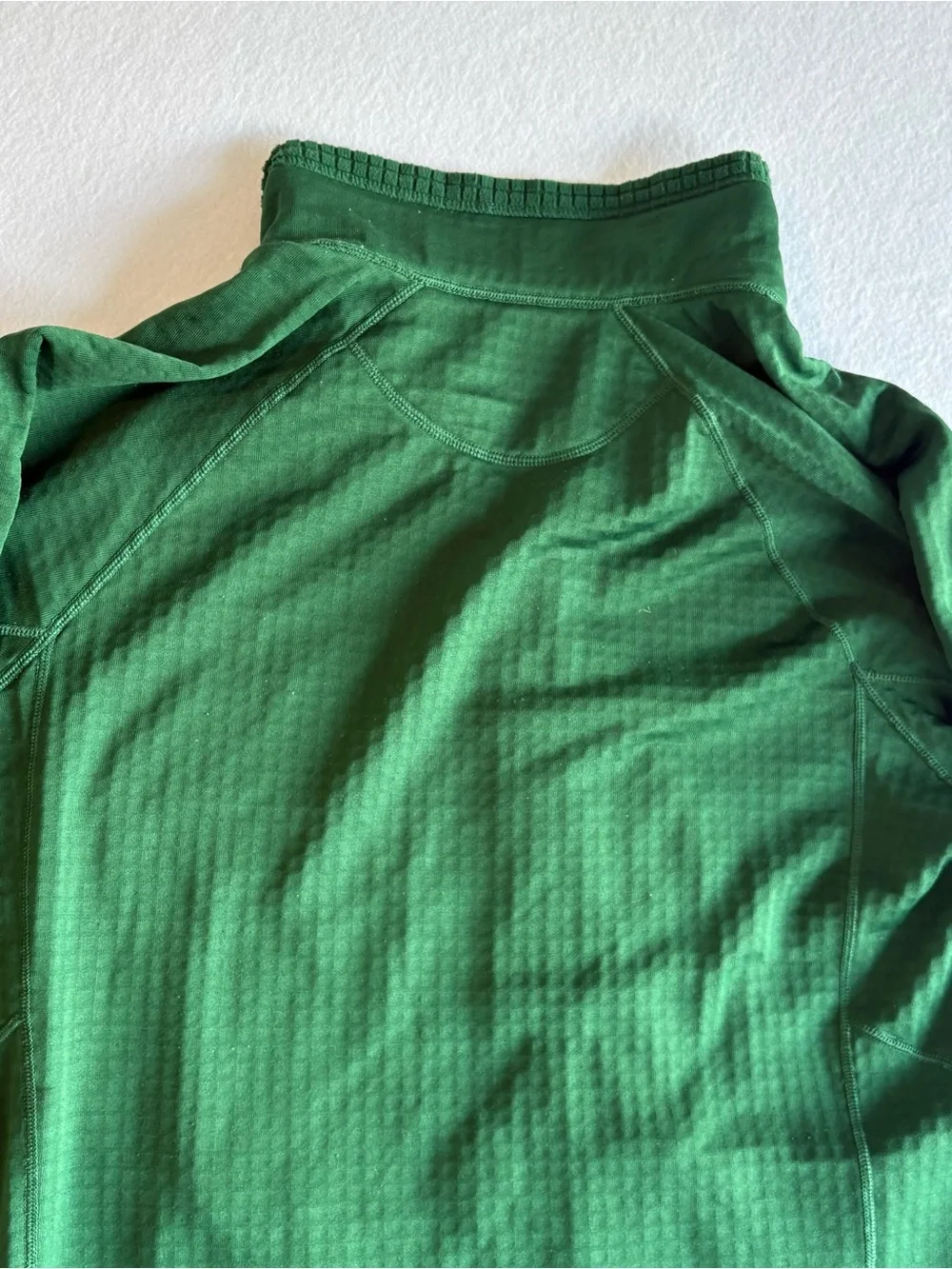 Patagonia Men's XL R1 Full-Zip Jacket Hunter Green Polartec Grid Fleece Fall2015